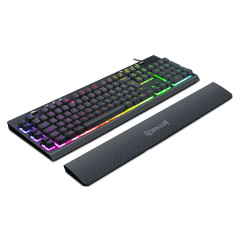 TECLADO MEMBRANA GAMER ABNT2 SHIVA RGB PTO