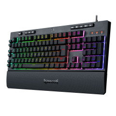 TECLADO MEMBRANA GAMER ABNT2 SHIVA RGB PTO