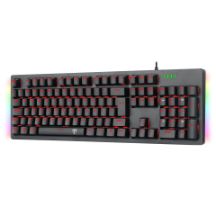 TECLADO MECANICO GAMER BERMUDA SINGLE COLOR RED ABNT-2 SWITCH AZUL