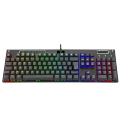 TECLADO MECANICO GAMER ADRIATIC RGB ABNT-2 SWITCH AZUL