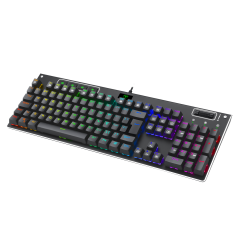 TECLADO MECANICO GAMER ADRIATIC RGB ABNT-2 SWITCH AZUL