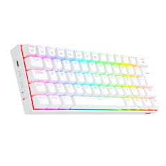 TECLADO MECANICO GAMER DRACONIC RGB LUNAR WHITE SWITCH MARRON