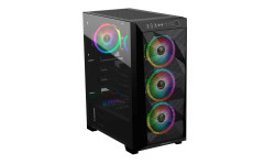 GABINETE GAMER ATHENA M1 ELITE PRETO SEM FAN