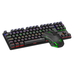 KIT TECLADO MECANICO E MOUSE ADVANCE FORCE PRETO