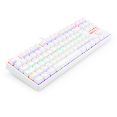 TECLADO MECANICO GAMER DAKSA BRANCO KEYBOARD SWITCH BLUE ABNT2
