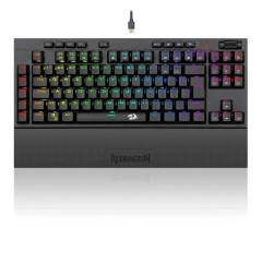 TECLADO MECANICO VISHNU RGB PRETO SWITCH VERMELHO