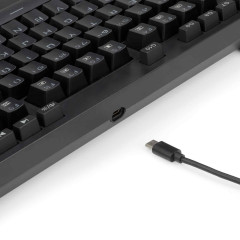 TECLADO MECANICO VISHNU RGB PRETO SWITCH VERMELHO