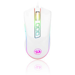 MOUSE GAMER COBRA FPS RGB LUNAR WHITE