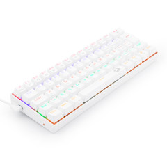 TECLADO GAMER MECANICO LAKSHMI RAINBOW BRANCO SWITCH AZUL ABNT2