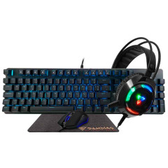 KIT GAMER TECLADO + MOUSE + HEADSET + MOUSE PAD GAMDIAS  HERMES E1B (BR/BLUE)