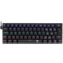 TECLADO MECANICO 61% ARENA RGB PRETO SWITCH AZUL