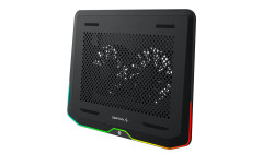 SUPORTE PARA NOTEBOOK N80 RGB BLACK COM 2 FANS