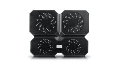 SUPORTE PARA NOTEBOOK MULTI CORE X6 BLACK COM 4 FANS