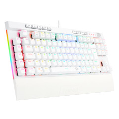 TECLADO OPTICO GAMER MAGIC-WAND PRO RGB BRANCO SWITCH VERMELHO ABNT2