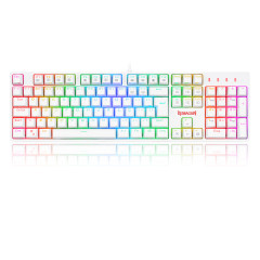 TECLADO OPTICO GAMER SURARA PRO RGB BRANCO SWITCH MARROM ABNT2