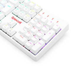 TECLADO OPTICO GAMER SURARA PRO RGB BRANCO SWITCH MARROM ABNT2
