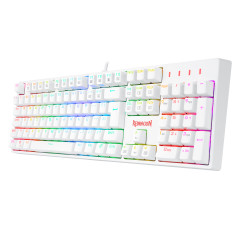 TECLADO OPTICO GAMER SURARA PRO RGB BRANCO SWITCH VERMELHO ABNT2
