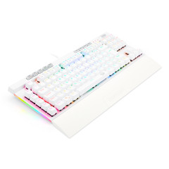 TECLADO OPTICO GAMER MAGIC-WAND PRO RGB BRANCO SWITCH AZUL ABNT2