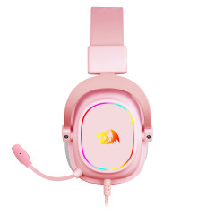 HEADSET GAMER ZEUS X ROSA RGB