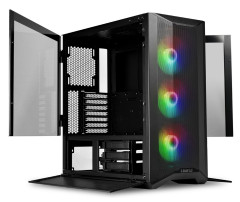 GABINETE GAMER LANCOOL II MESH RGB USB-C PRETO