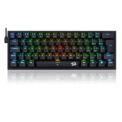 TECLADO MECANICO GAMER FIZZ RGB PRETO SWITCH AZUL