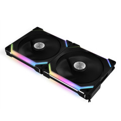 KIT FANS GAMER SL140 RGB PRETO COM 2 FANS