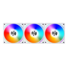 KIT GAMER UNI FAN BRANCO COM 3 FANS RGB NA FAN