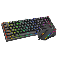 KIT TECLADO MECANICO E MOUSE 2 IN 1 COMBO PRETO