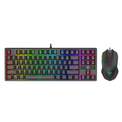 KIT TECLADO MECANICO E MOUSE 2 IN 1 COMBO PRETO