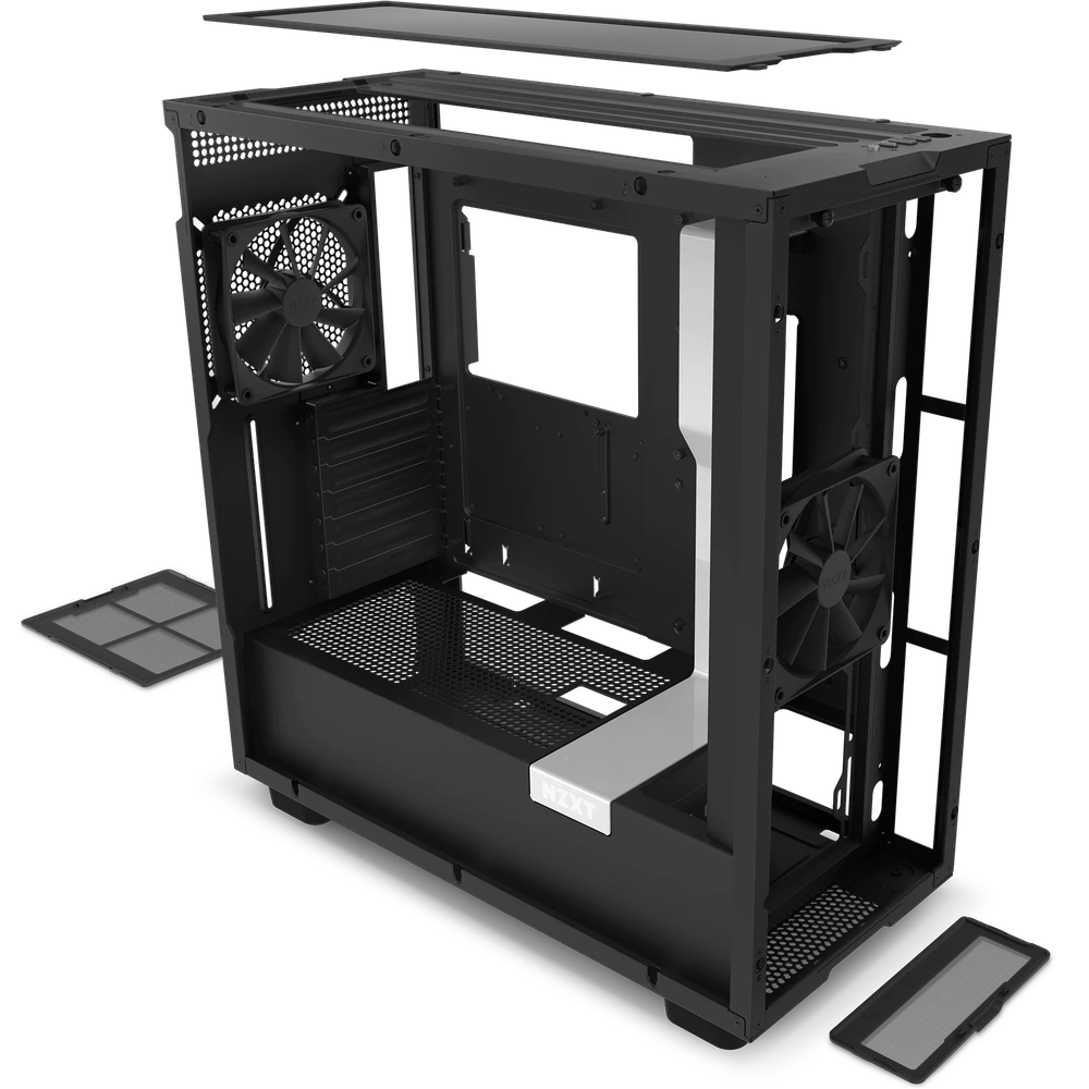 GABINETE GAMER NZXT PRETO/BRANCO CM-H71BG-01