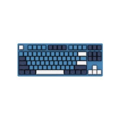 TECLADO MECANICO SWITCH CHERRY MX BROWN MODELO OCEAN STAR SIDE PRINTED 3087 SP