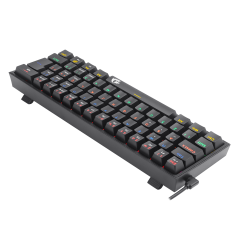 TECLADO MECANICO GAMER FIZZ RAINBOW PRETO SWITCH MARROM