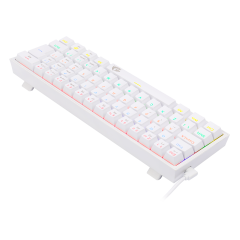 TECLADO MECANICO GAMER FIZZ RAINBOW BRANCO SWITCH MARROM