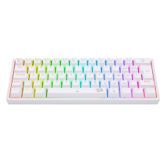 TECLADO MECANICO GAMER FIZZ RGB BRANCO SWITCH MARROM