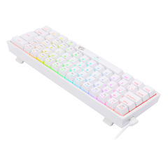 TECLADO MECANICO GAMER FIZZ RGB BRANCO SWITCH MARROM