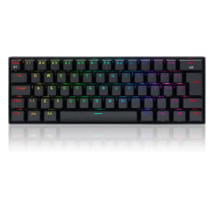 TECLADO MECANICO GAMER DRACONIC PRO RGB PRETO SWITCH AZUL ABNT2 S/F