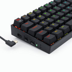 TECLADO MECANICO GAMER DRACONIC PRO RGB PRETO SWITCH AZUL ABNT2 S/F