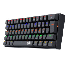 TECLADO GAMER MECANICO LAKSHMI RAINBOW PRETO SWITCH MARROM ABNT2