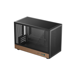 GABINETE GAMER DEEPCOOL CH260 WOOD BRANCO S/FAN R-CH260-BKNWM0-G-1