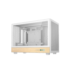 GABINETE GAMER DEEPCOOL CH260 WOOD BRANCO S/FAN R-CH260-WHNWM0-G-1