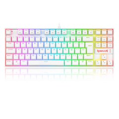 TECLADO MAGNÉTICO GAMER KUMARA PRO RGB BRANCO SWITCH AZUL ABNT2