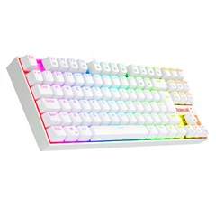 TECLADO MAGNÉTICO GAMER KUMARA PRO RGB BRANCO SWITCH AZUL ABNT2