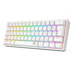 TECLADO MECANICO GAMER FIZZ RGB BRANCO SWITCH AZUL