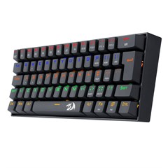 TECLADO GAMER MECANICO LAKSHMI RAINBOW PRETO SWITCH VERMELHO ABNT2