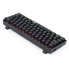 TECLADO GAMER MECANICO LAKSHMI RAINBOW PRETO SWITCH VERMELHO ABNT2