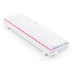 TECLADO GAMER MECANICO LAKSHMI RAINBOW BRANCO SWITCH MARROM ABNT2