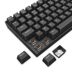 TECLADO MECANICO GAMER REDRAGON PHANTOM PRETO SWITCH MARROM