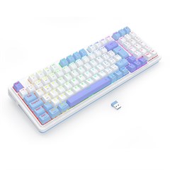 TECLADO MECANICO GAMER GLORIA PRO SEM FIO SWITCH MARROM K664WBP-RGB-PRO (PT-BUMBLEBEE)