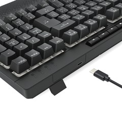 TECLADO MEMBRANA GAMER SHIVA 98 RGB PRETO K515-RGB PT