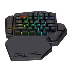 TECLADO MECANICO GAMER DITIX RGB PRETO SWITCH AZUL